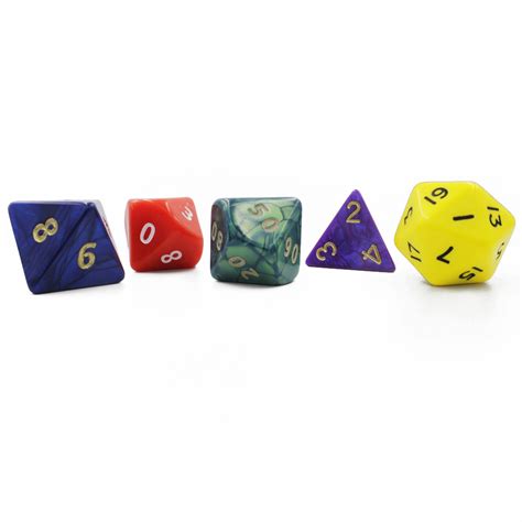 Oversized 5 Piece Dice Set | Mixed Colours - More This Way