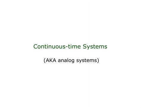 Image result for Continuous-Time Dynamical Systems Examples