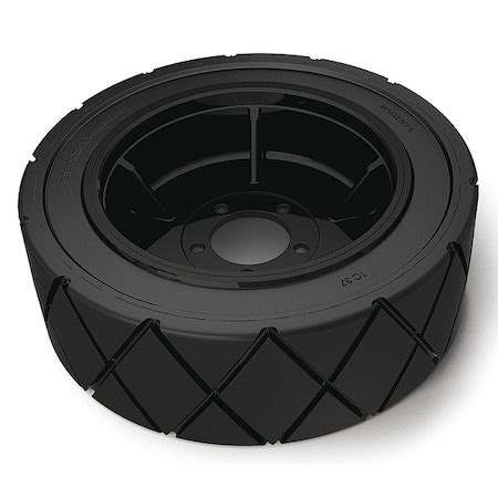 Tennant Tire Assembly, 6 in L, Blk 1059343 | Zoro