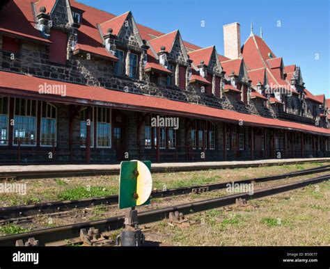 McAdam Train Station in New Brunswick Canada Stock Photo - Alamy