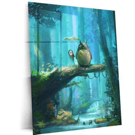 Studio Ghibli Metal Frame | Aesthetic Anime Wall Art | Premium Metal P ...