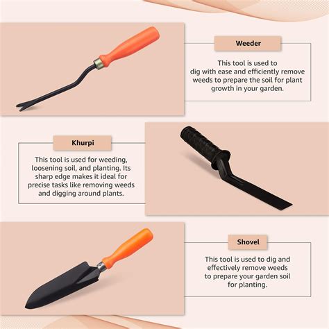 3-Piece Heavy-Duty Gardening Tool Set – Trowel + Cultivator + Hand For ...