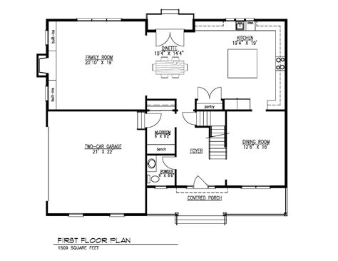 1st Floor Plan - Premier Design Custom Homes