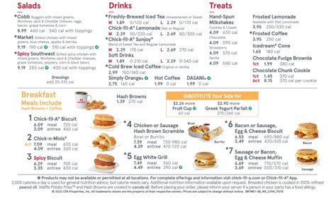 The #1 Chick fil A Menu Prices Directory