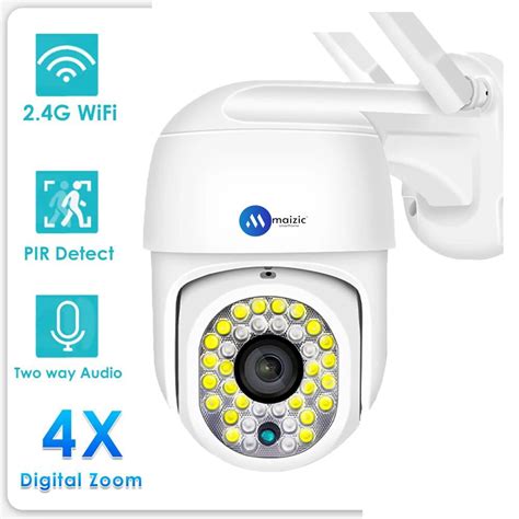 "Maizic Smarthome 5MP 1080p FHD 4G Wireless PTZ Camera with Color Night ...