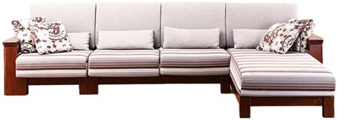 华鹤家具 新中式玫瑰木实木转角沙发贵妃榻客厅布艺沙发 多人沙发_设计素材库免费下载-美间设计
