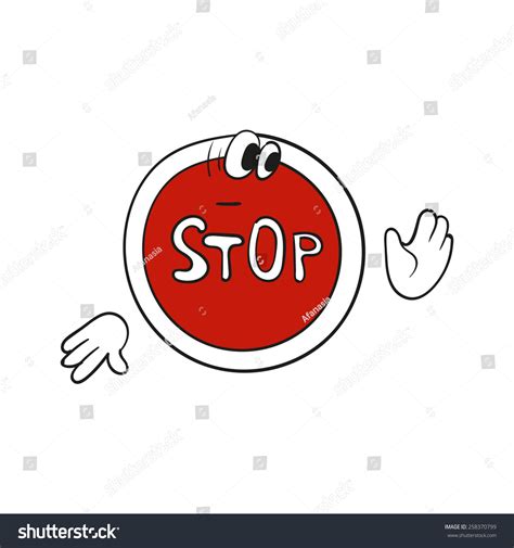 Image result for Stop Sign Cartoon
