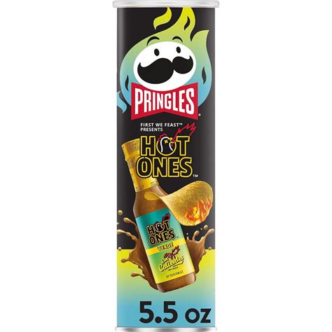 Amazon.com: Pringles Hot Ones Los Calientes Potato Crisps Chips, Verde ...