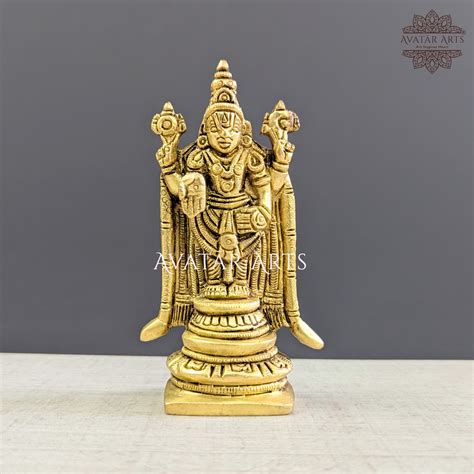 Thirupathi Balaji in Brass for Daily Pooja – Avatar Arts