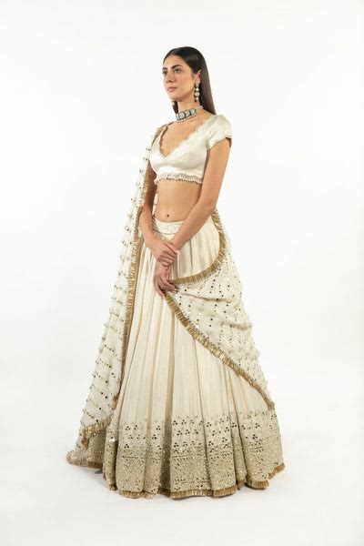 Ivory Embellished Lehenga Set – abhinavmishra