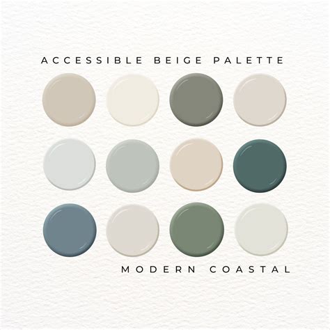 Accessible Beige Color Palette, Wallpaper and Paint Pairings, Accessible Beige Sherwin Williams ...
