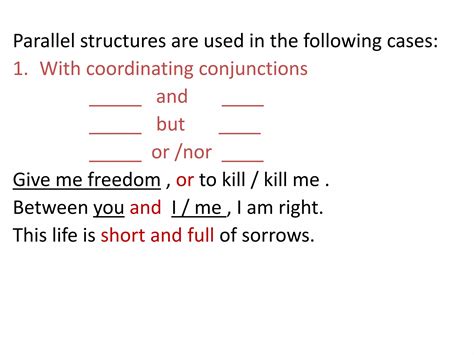 Image result for Use Parallel Structures