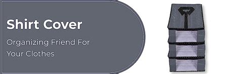 PrettyKrafts Shirt Cover Set of 6 - Closet Organizer - Shirts and ...