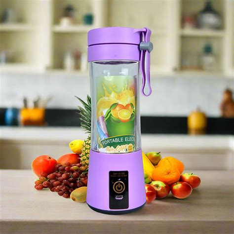 Portable Electric USB Juice Maker Juicer Bottle Blender, Grinder Mixer ...