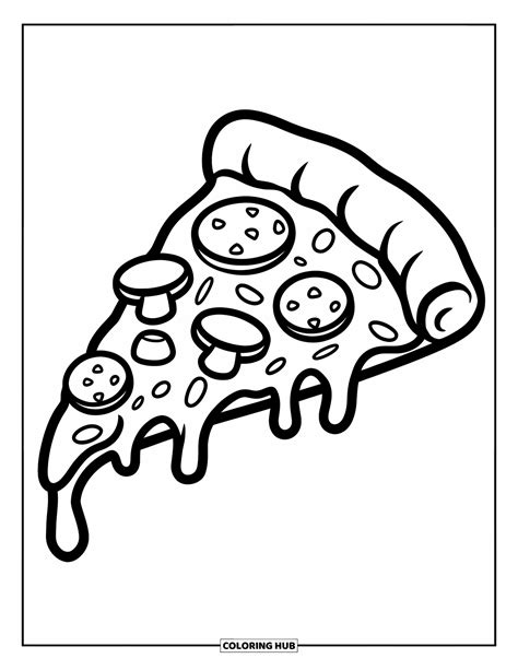 75+ Pizza Coloring Pages for Kids & Adults (Free Printable PDFs)