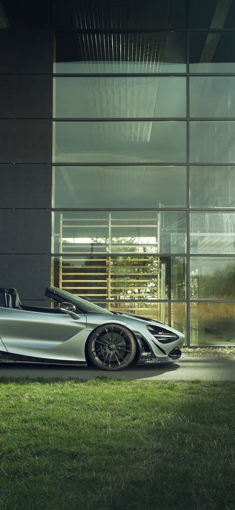 Download wallpaper machine, McLaren, spider, side view, Novitec, 720S ...