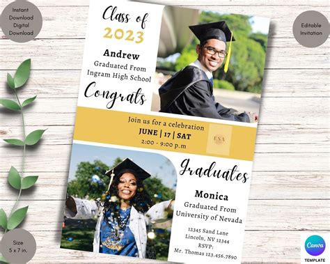 High School Graduation Invitations Wording Examples