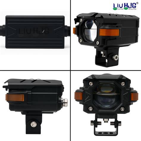 LIU HJG P107 120W Yellow/White LED Fog Light with Red Devil Eye Super