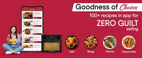 Geek AiroCook Zenix 25 Litre Electric Air Fryer Oven, 18 Digital Preset ...