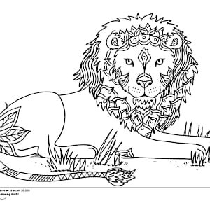 Wild Animal Pictures| Mindfulness Colouring Sheets PDF