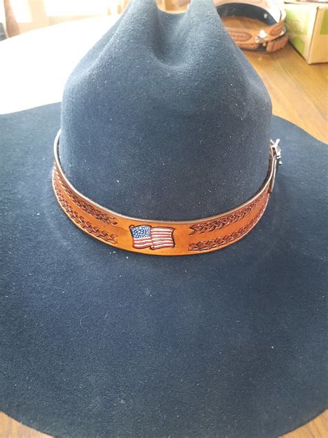 Custom Hand Made Leather Cowboy Hat Band - Etsy