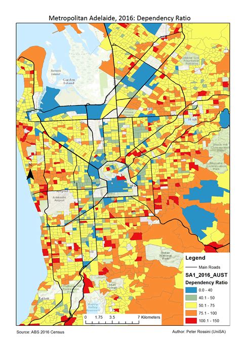 Census 2016 Maps for Adelaide