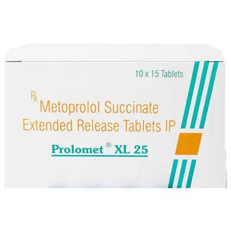 Prolomet XL 25 Tablet | Uses, Side Effects, Price | Apollo Pharmacy