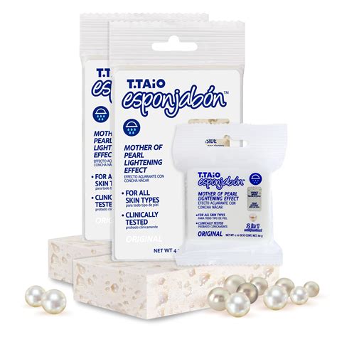 T.TAIO Esponjabon Mother of Pearl Soap Sponge - Revitalizing Shower Sc