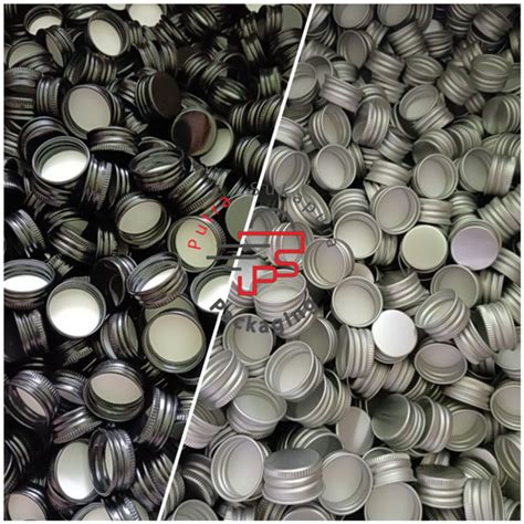 Jual tutup ulir alumunium neck 28/tutup botol neck 28/ulir alumunium ...