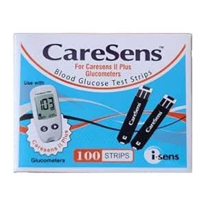 Buy Caresens-II Gulcometer Test Strips 100 Strips (2X50 PACK) Online at ...