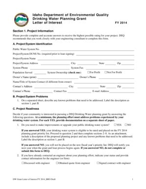 Fillable Online deq idaho Idaho Department of Environmental Quality ...