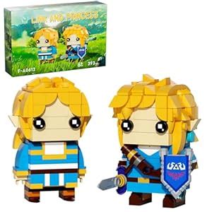 Ubrixmen BOTW Link and Princess Building Set, Link Action Figures ...