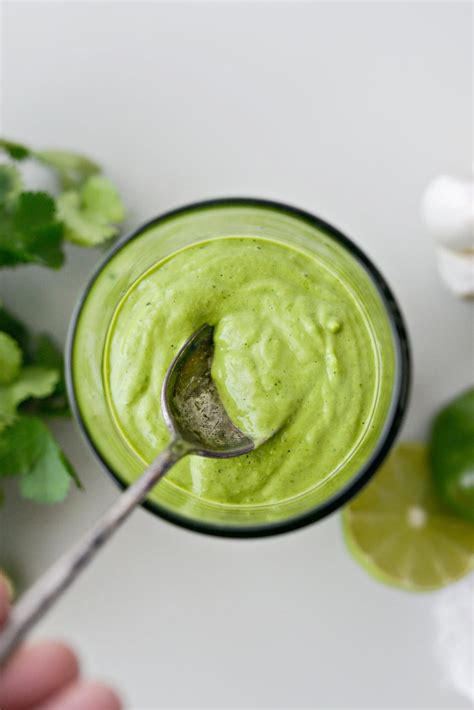 Creamy Cilantro Lime Avocado Dressing - Simply Scratch