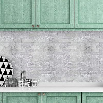 Buy HomeyMosaic Backsplash Peel and Stick Tile Gold Stamping Distressed ...