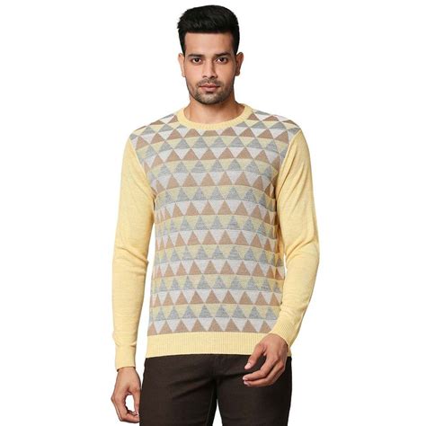 Buy Raymond Medium Yellow Sweater Online