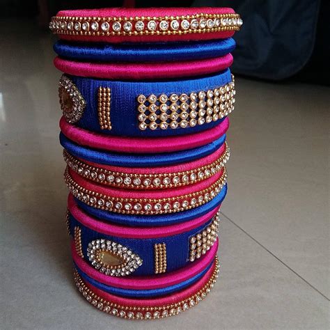 Find latest silk thread bangles design on your wedding day