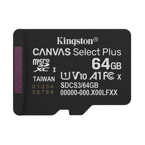 Buy Kingston Canvas Select Plus 64GB microSDXC Memory Card