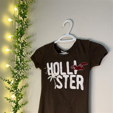 FREE SHIPPING brown 2000's original Y2K Hollister... - Depop