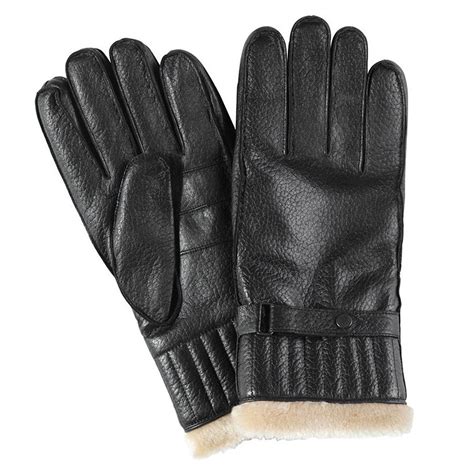 Handschoen Leather Utility Gloves Black - Barbour Handschoenen