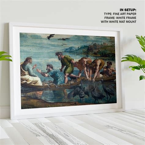 The Miraculous Draft of Fishes Painting & Wall Art Print by Raphael ...