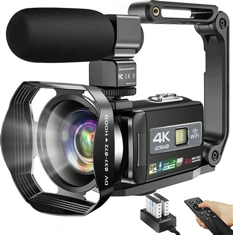 4K Video Camera Ultra HD Camcorder 48.0MP IR Night Vision Digital ...