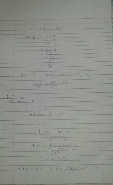 The equation of straight lines which are perpendicular to the line 3x ...