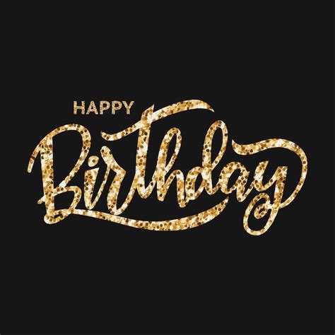 Colorful glowing poster for birthday congratulations | Premium Vector