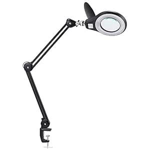 Buy LED Magnifying Lamp, PHIVE Daylight Bright Magnifier Desk Lamp ...