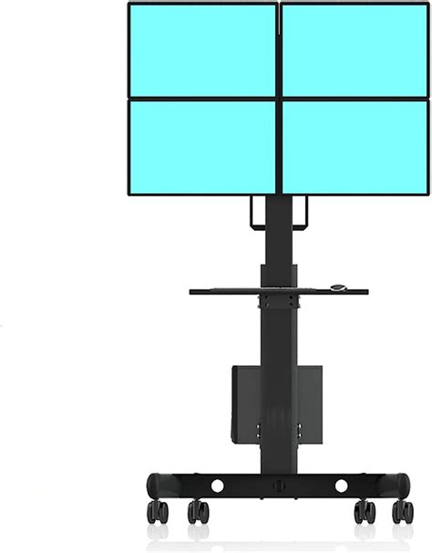 Monitor Stand for Quad Screen Monitor Stand Mount Floor-Standing ...