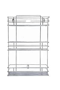 CRAFTY FORGE 3 Tier Stainless Steel Kitchen Rack Basket Stand| Storage ...