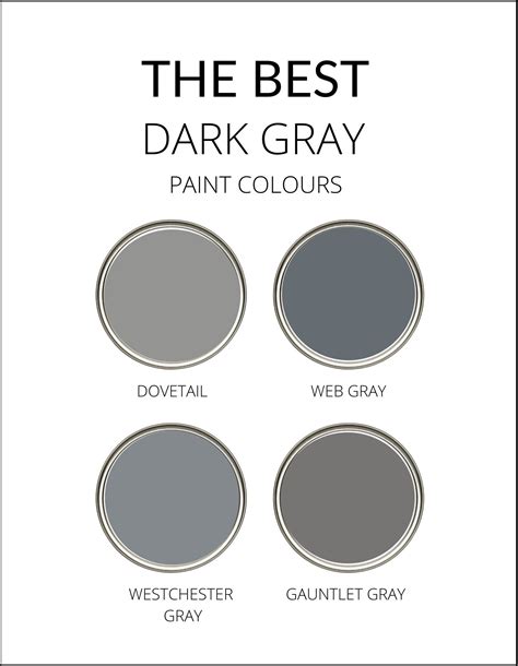Charcoal Grey Paint Chart Dark Grey Which Color Goes With Grey For You