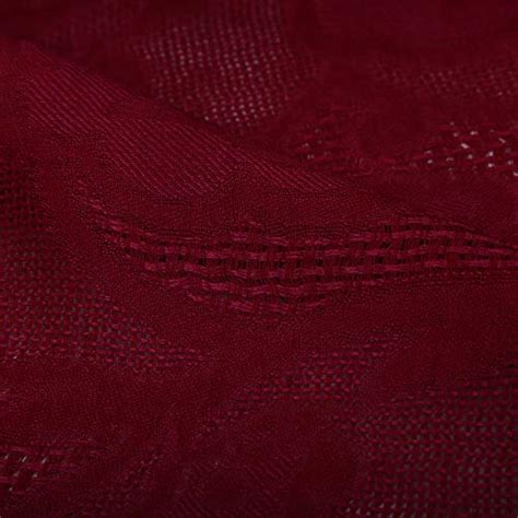Buy KCS Luxurious And Rich Wool Silk Shawl In Deep Red With Twisted ...