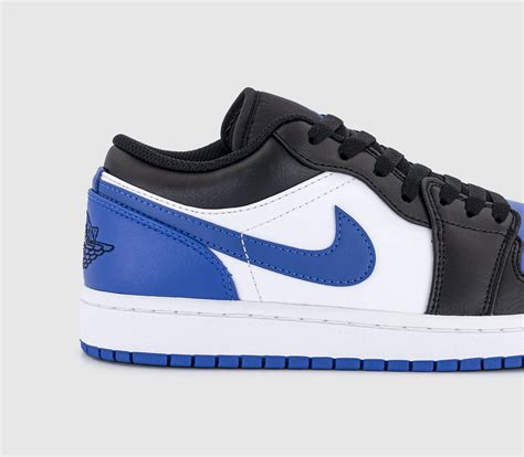 Jordan Air Jordan 1 Low Trainers White Royal Blue Black White - Men's ...