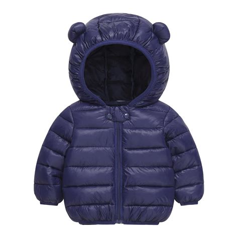 FINALGANG Boys Down Jacket Warm Lightweight Windproof Solid Color Long ...